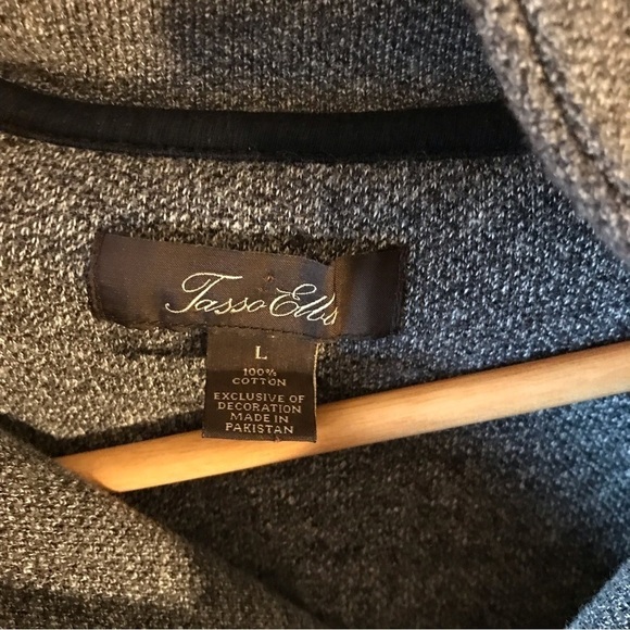 𝅺men’s L, Heather Grey, Tasso Elba pull over sweater. - Picture 2 of 4